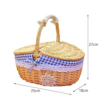 古道具　ピクニックバスケット　行李 ちどり産業 ピクニックバスケット 保冷かごバッグ 煮柳